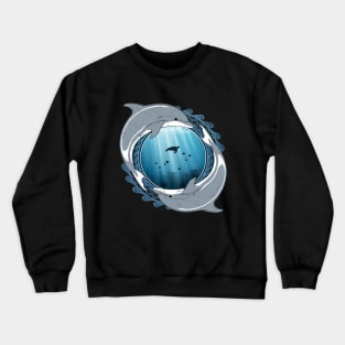 Twin Dolphins Crewneck Sweatshirt